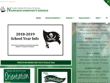 Tablet Screenshot of napoleonschools.org
